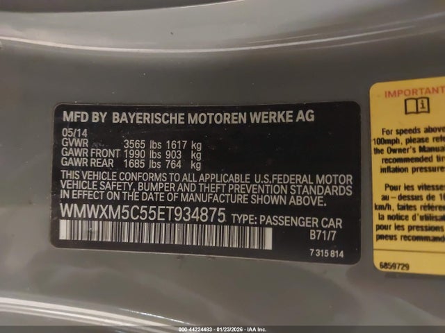 2014 MINI HARDTOP WMWXM5C55ET934875 Photo 8