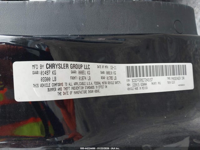 2012 FIAT 500C 3C3CFFER5CT243157 Photo 8