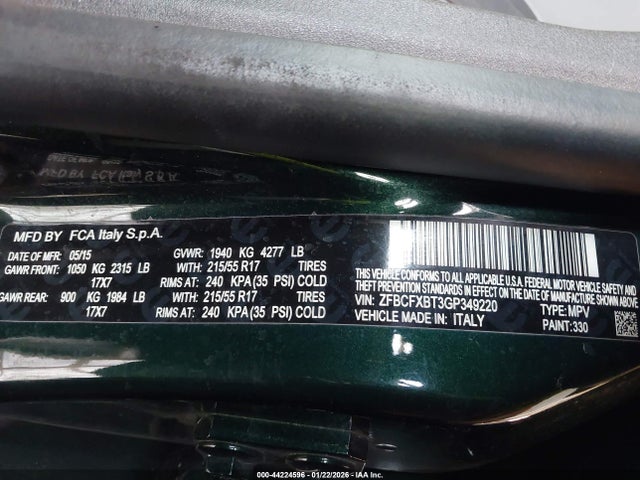 2016 FIAT 500X ZFBCFXBT3GP349220 Photo 8