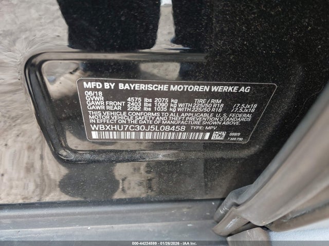 2018 BMW X1 WBXHU7C30J5L08458 Photo 8