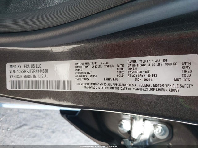 2024 RAM 1500 1C6SRFJT5RN144600 Photo 8