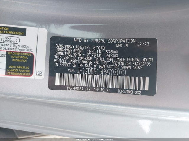 2023 SUBARU BRZ JF1ZDBB15P9703070 Photo 8