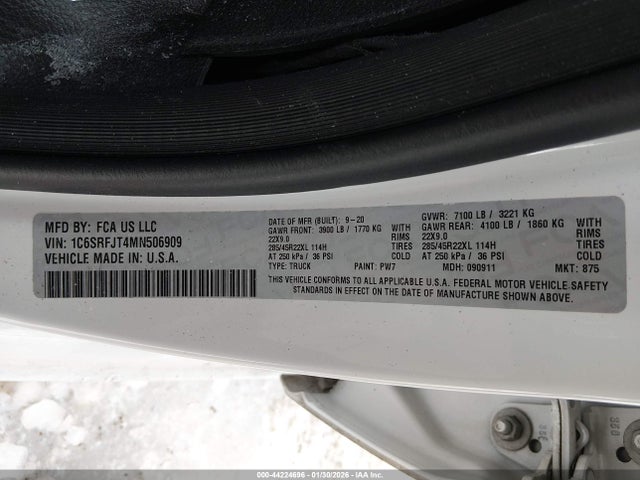 2021 RAM 1500 1C6SRFJT4MN506909 Photo 8