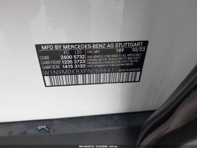 2023 MERCEDES-BENZ EQB 300 SUV W1N9M0KBXPN068841 Photo 8