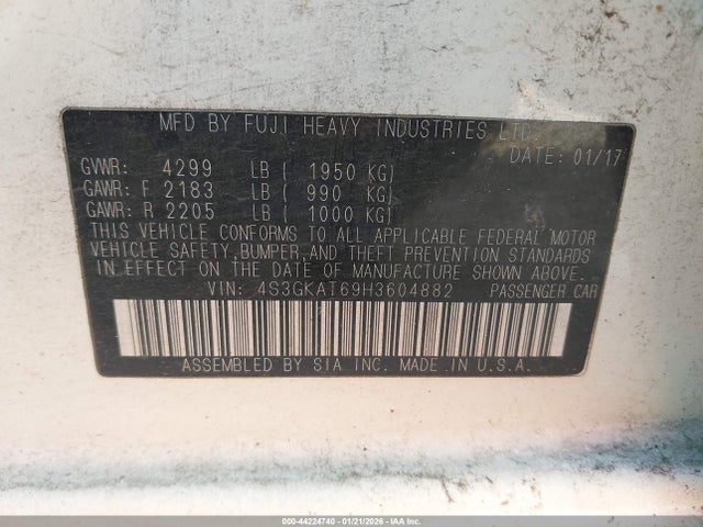 4S3GKAT69H3604882 Subaru Impreza 2.0i Limited