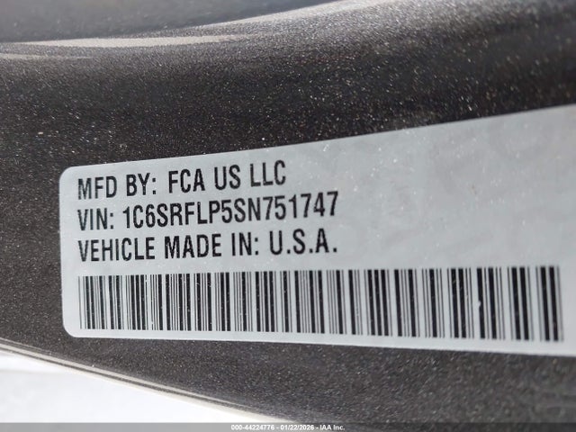 Продаж на аукціоні авто 2025 Ram 1500 Rebel  4x4 5'7 Box, vin: 1C6SRFLP5SN751747, номер лоту: 44224776