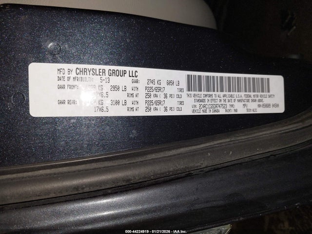 2013 CHRYSLER TOWN & COUNTRY 2C4RC1CG5DR747523 Photo 8