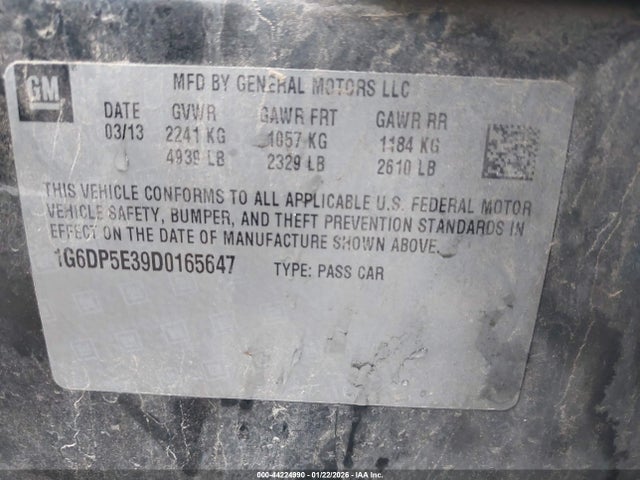 2013 CADILLAC CTS 1G6DP5E39D0165647 Photo 8