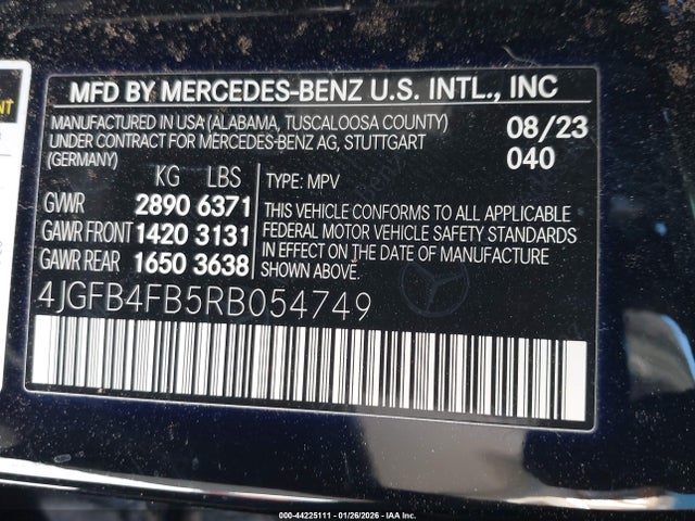 2024 MERCEDES-BENZ GLE 350 4JGFB4FB5RB054749 Photo 8