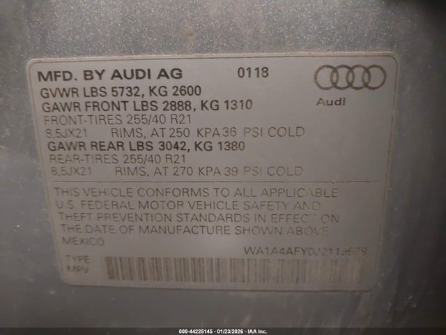 2018 AUDI SQ5 WA1A4AFY0J2119579 Photo 8