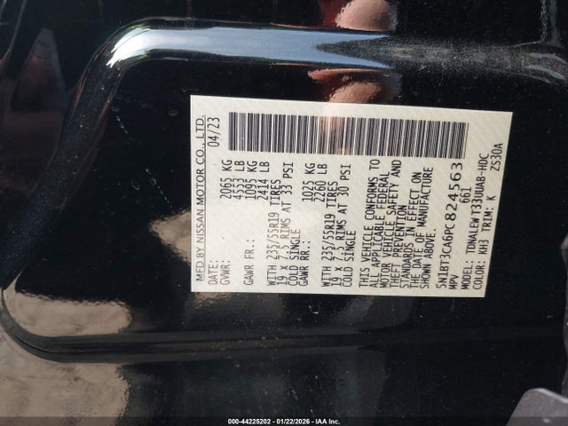 Nissan Rogue Sl Fwd 2023 5N1BT3CA6PC824563 Image 9