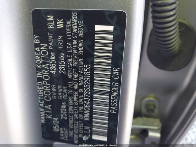 KNAG64J73S5291855 KIA K5 Gt-line