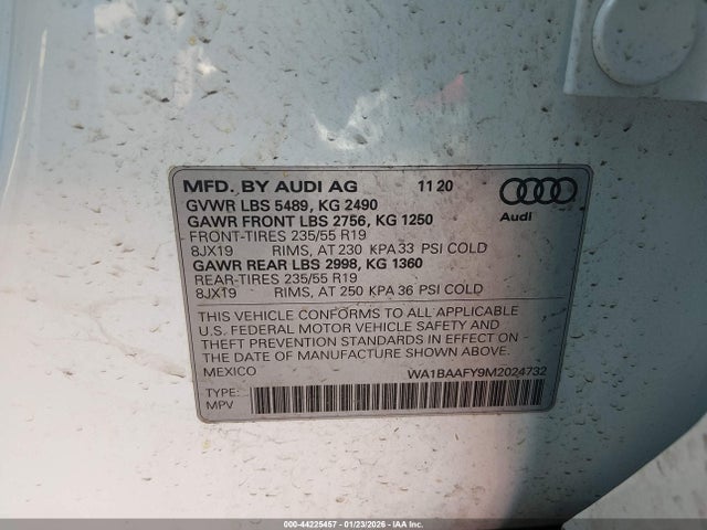 2021 AUDI Q5 WA1BAAFY9M2024732 Photo 8