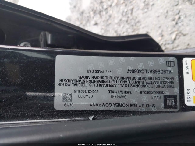 Chevrolet Spark Fwd Ls Automatic 2020 KL8CB6SA1LC408647 Image 9