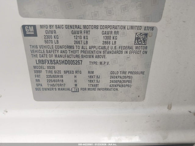 Buick Envision Essence 2017 LRBFXBSA5HD005267 Image 9