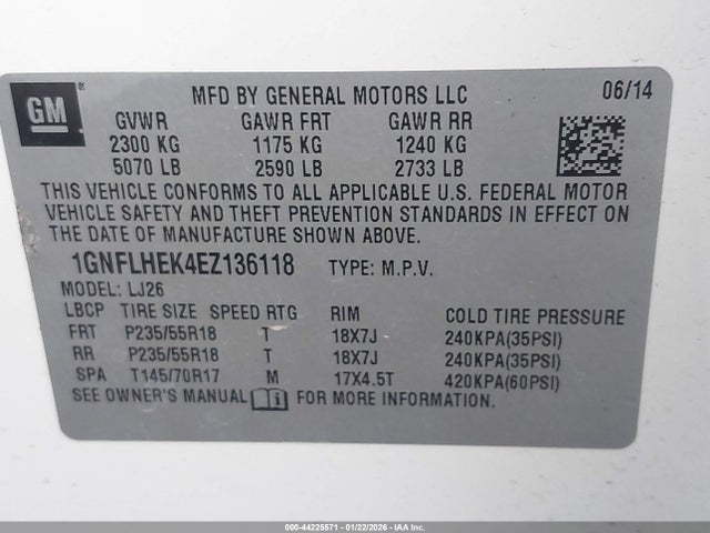 Chevrolet Equinox Ltz 2014 1GNFLHEK4EZ136118 Image 9