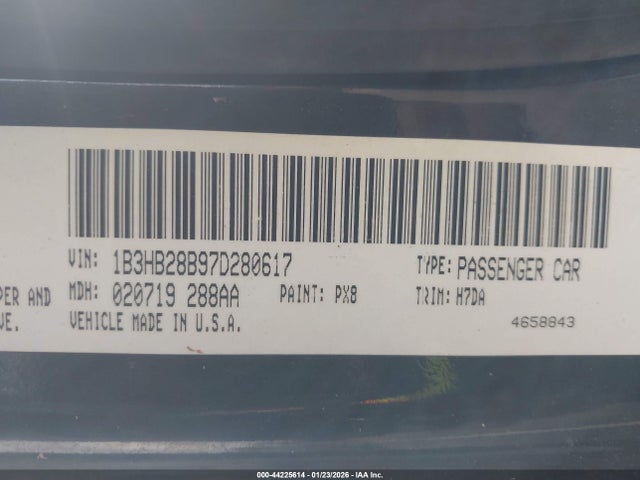 2007 DODGE CALIBER 1B3HB28B97D280617 Photo 8