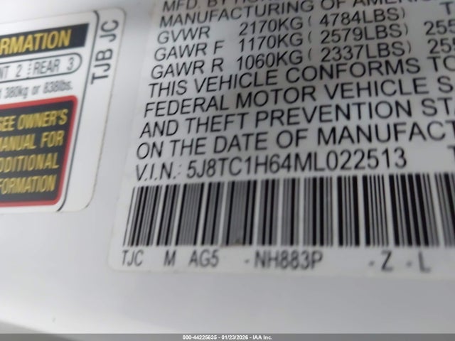 2021 ACURA RDX 5J8TC1H64ML022513 Photo 8