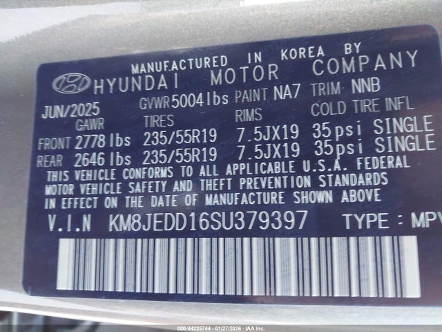 2025 HYUNDAI TUCSON HYBRID KM8JEDD16SU379397 Photo 8