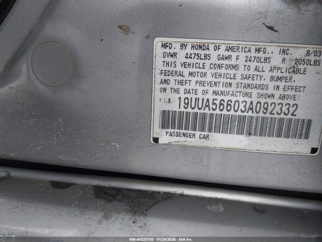 2003 ACURA TL 19UUA56603A092332 Photo 8