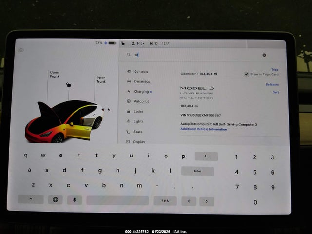 2021 TESLA MODEL 3 5YJ3E1EBXMF055867 Photo 6