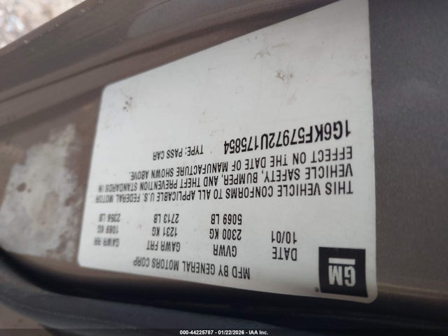 2002 CADILLAC DEVILLE 1G6KF57972U175854 Photo 8