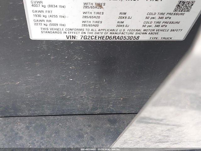 44225852 :رقم المزاد ، 7G2CEHED6RA053058 vin ، 2024 Tesla Cybertruck All-wheel Drive مزاد بيع