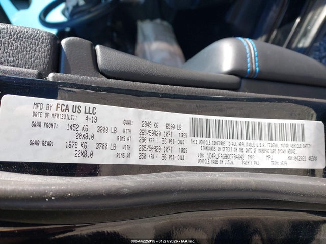 1C4RJFAG8KC784643 Jeep Grand Cherokee Upland 4x4