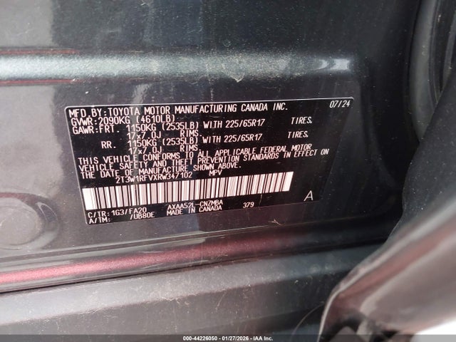 Toyota Rav4 Xle 2024 2T3W1RFVXRW347102 Image 9
