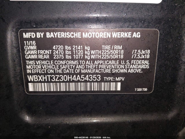 2017 BMW X1 WBXHT3Z30H4A54353 Photo 8