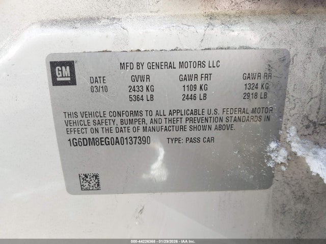 2010 CADILLAC CTS 1G6DM8EG0A0137390 Photo 8