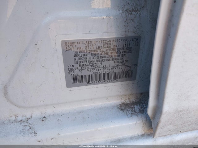 3N1AB7APXJY238175 Nissan SENTRA S