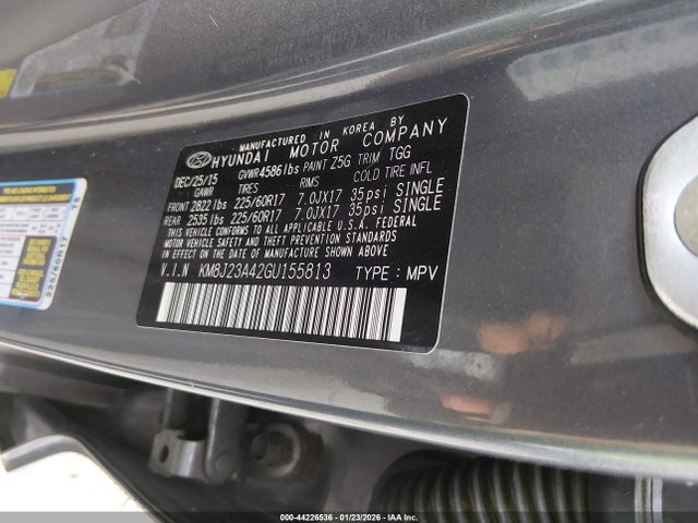 Hyundai TUCSON SE 2016 KM8J23A42GU155813 Image 9