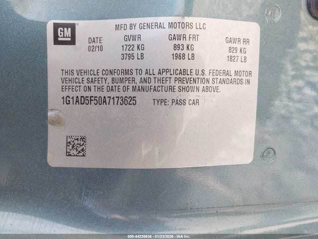 2010 CHEVROLET COBALT 1G1AD5F50A7173625 Photo 8