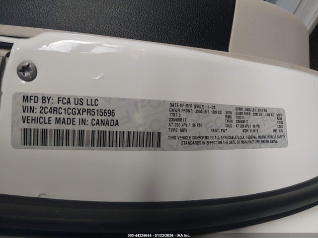 2023 CHRYSLER VOYAGER 2C4RC1CGXPR515696 Photo 8