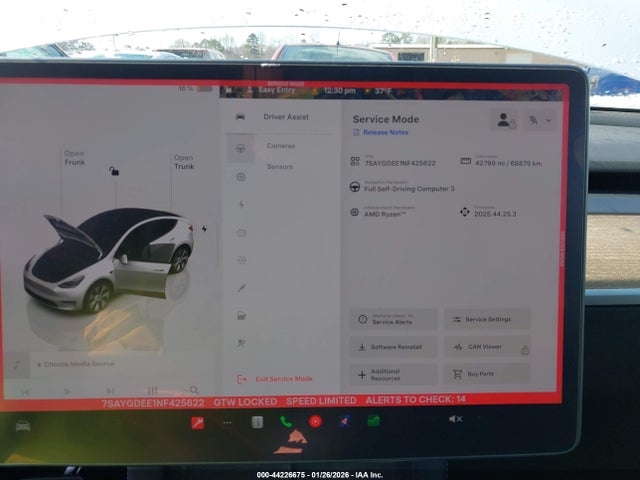 2022 TESLA MODEL Y 7SAYGDEE1NF425622 Photo 6