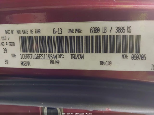 1C6RR7LG6ES119544 RAM 1500 Slt