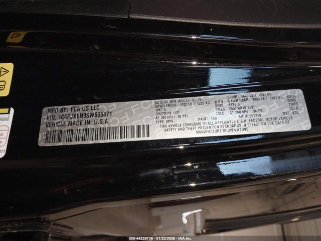 1C4PJXEN9SW606471 Jeep Wrangler 4-door Sahara 4x4