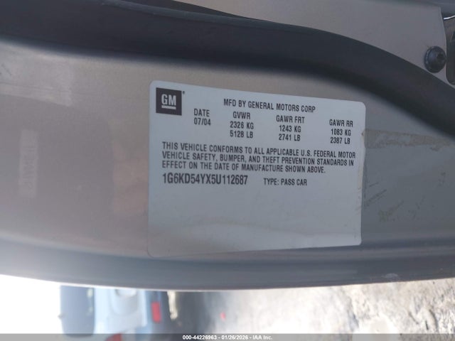 2005 CADILLAC DEVILLE 1G6KD54YX5U112687 Photo 8