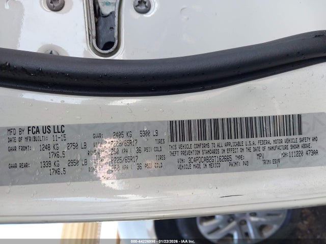 Dodge JOURNEY SE 2016 3C4PDCAB2GT162665 Image 9