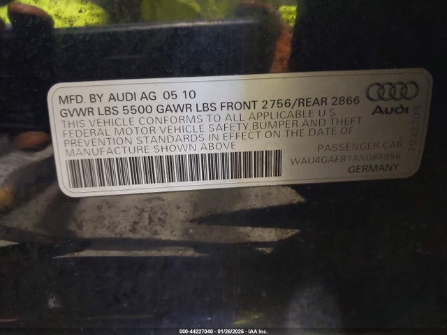 2010 AUDI A6 WAU4GAFB1AN084956 Photo 8