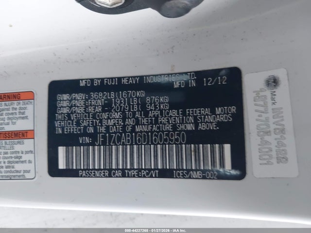 2013 SUBARU BRZ JF1ZCAB16D1605950 Photo 8