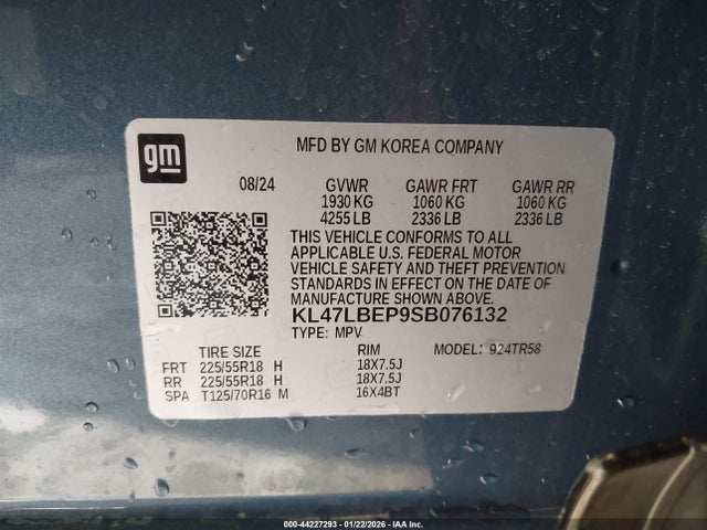 Продаж на аукціоні авто 2025 Buick Envista Sport Touring Fwd, vin: KL47LBEP9SB076132, номер лоту: 44227293