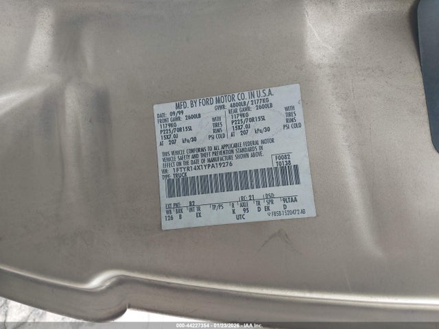 2000 FORD RANGER 1FTYR14X1YPA19276 Photo 8