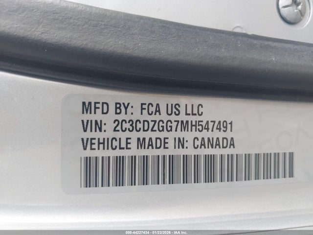 2021 DODGE CHALLENGER 2C3CDZGG7MH547491 Photo 8