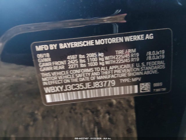 2018 BMW X2 WBXYJ3C35JEJ83779 Photo 8