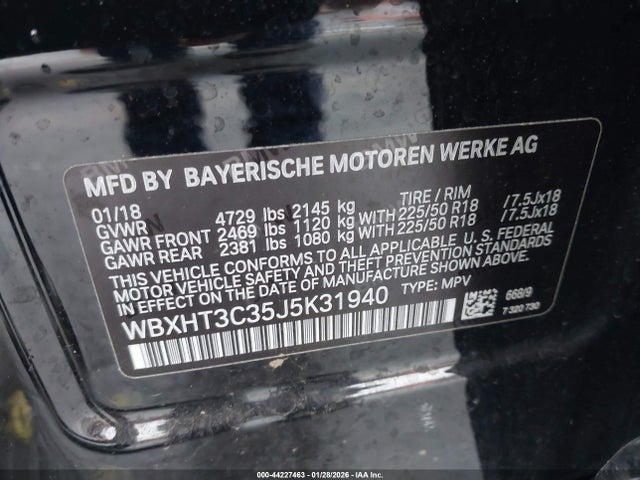 WBXHT3C35J5K31940 BMW X1 Xdrive28i