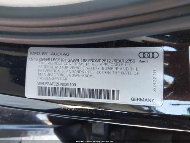 2017 AUDI A6 WAUF8AFC2HN039100 Photo 8