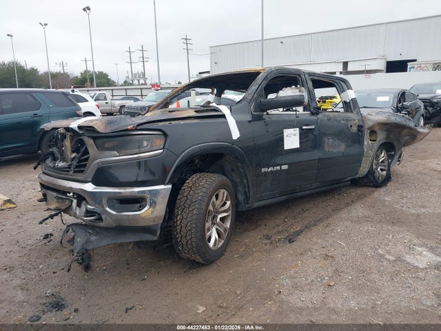 44227483 :رقم المزاد ، 1C6SRFKT0KN563782 vin ، 2019 Ram 1500 Longhorn  4x4 5'7 Box مزاد بيع