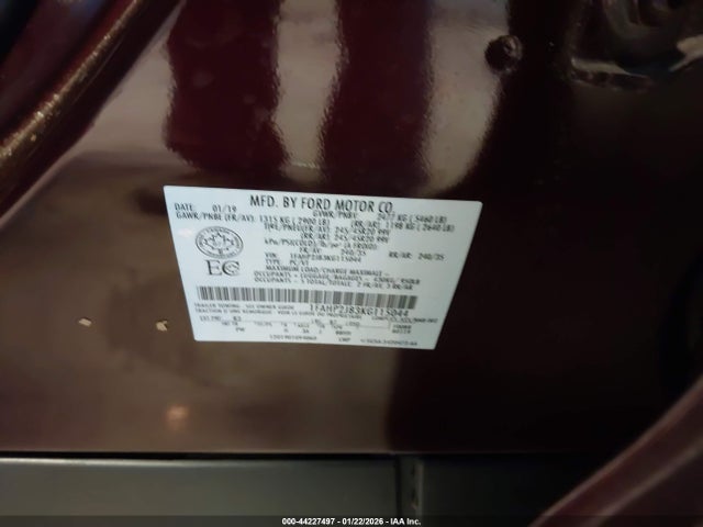 1FAHP2J83KG115044 Ford Taurus Limited